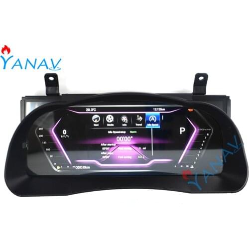 Android System LCD Multimedia Player For-Toyota Highlander 2015-2019 Car Instrument Screen Dashboard Car GPS Navigation Player