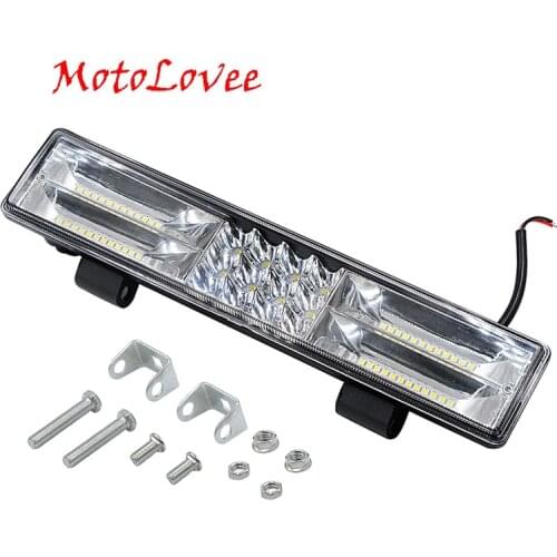 Car Strip Fog LED Light 60W High-brightness Engineering Roof Searchlight Auxiliary Warning Headlight Running Lights for Cars
