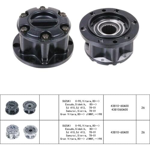 Locking Wheel hub B029 43810-60A00 AVM438 Lock 26 splines for suzuki vitara X-90 Escudo 89-01 JIMNY SJ410413