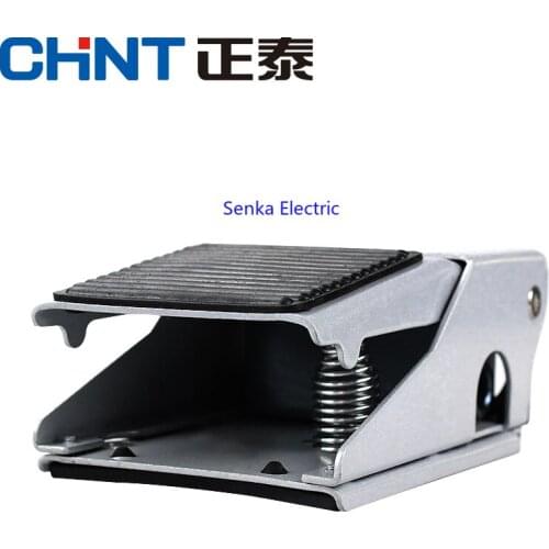 CHINT Brand Original Pneumatic Foot Valve 1 In 1 Out / 2 Out Aluminium Alloy Foot Switch