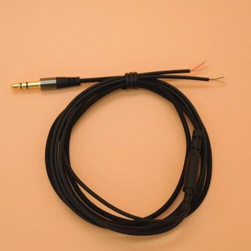 Diy earphone wire Braided wire 3.5mm cord 2pcs