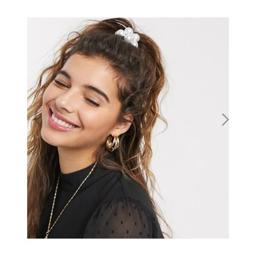 Sweet cute colorful pearl elastic hair bands girls hair scrunchie accessories