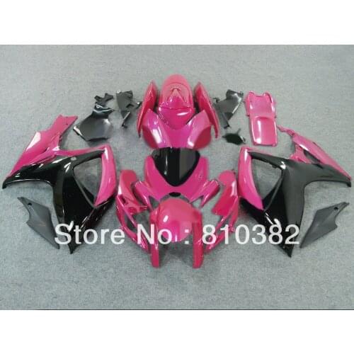 Injection Mold Fairing kit for GSXR600 750 06 07 GSXR600 GSXR750 GSX-R600 750 K6 2006 2007 pink gloss black Fairings set SZ88