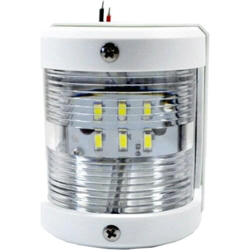 Boat 12V Navigation Lights White Stern Light Marine Safe Night Sailing Signal Lamp for Fishing Boat Yacht Pontoon