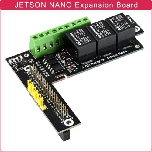 NVIDIA JETSON NANO 3 Channels Relay Expansion Board Optocoupler Isolation with GPIO Header Designed for Jetson Nano B01/2GB