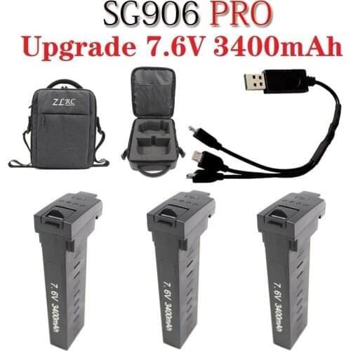 Upgrade 7.6v 3400mah Battery for SG906 SG906 PRO / X193 PRO / CSJ-X7 pro GPS PFV RC Drones battery 7.6V Lipo battery Accessories