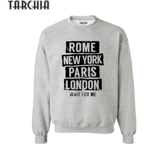 TARCHIA 2021 Clothes Sportswear Sweatshirt Men Rome New York Paris Autumn European Style Hoodies Hoody Pullover Sweatshirts