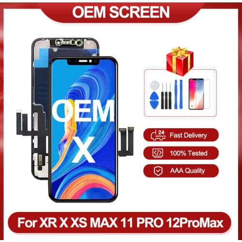 OEM OLED For iPhone 11 11Pro Max Display With 3D Touch Screen Digitizer Assembly Replacement For iPhone 11 iPhone X LCD