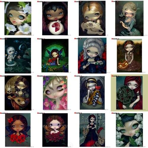 Full Square/Round Drill 5D DIY Diamond Painting "Cartoon Big Eye Girl" 3D Diamond Embroidery Cross Stitch Home Decor Gift J256