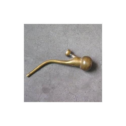 Rare Chinese bronze amber decorative ornaments rally pipe 1842 Free shipping