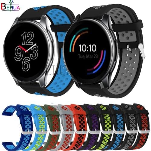 BEHUA Soft Silicone Strap For OnePlus Watch 46mm Smart WatchStrap For Huami Amazfit GTR 2 / 2e Bracelet Correa Wrisband belt new