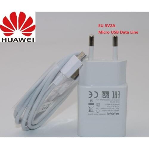 Original EU US Huawei Mate 10 Lite charging 5V2A charger and micro cable for p8 p9 p10 lite mate 10 lite Honor 8x 7x y5 y6 y7 y9