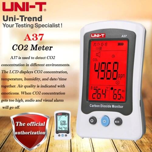 UNI-T A37 CO2 Meter; CO2 concentration/temperature/humidity detector / home / industrial / laboratory