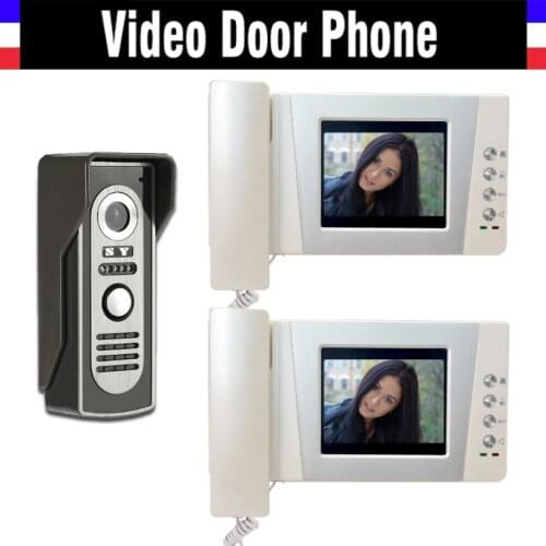 4.3" LCD monitor video doorbell door phone system video interphone kits IR Night Vision Camera video intercom for home 2-Screen