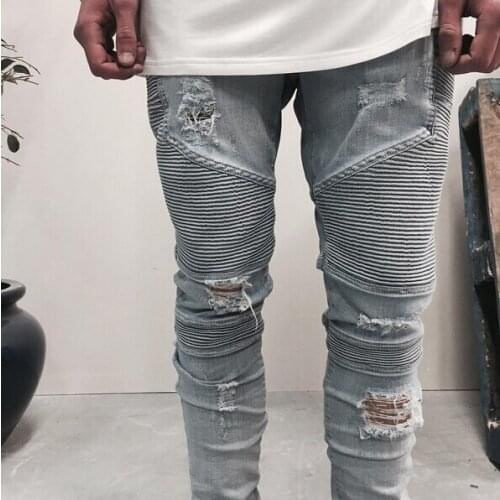 VOGLUSTRE Ripped Jeans For Men