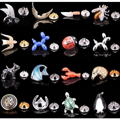 High quality brass enamel craft Small Animal Brooch mens and womens clothing Lapel Pin backpack badge wholesale
