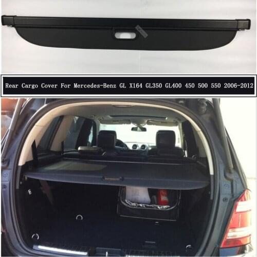 Rear Cargo Cover For Mercedes-Benz GL X164 GL350 400 450 500 550 2006-2012 Partition Curtain Screen Shade Trunk Security Shield