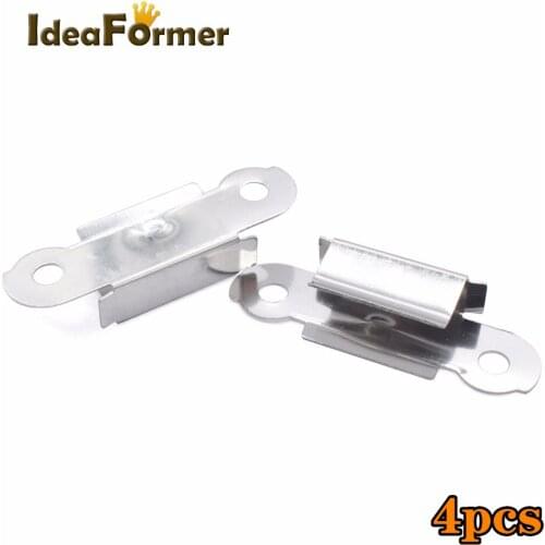 4pcs Ultimaker UM2 Hot bed glass plate fixation Clips heated bed board platform stainless clamp 3D Printer hardware accessories