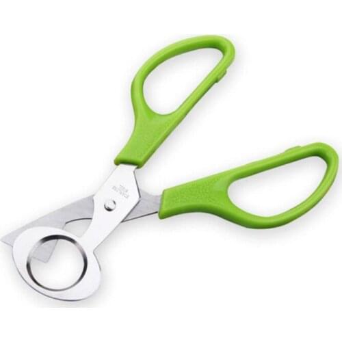 1pc Quail Eggs Scissors Egg Cut Whisk Stainless Steel Bird Eggs Cutter Egg Shell Opener Kitchen Restaurant Bar Cafe Tools Green