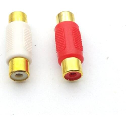 100PCS RCA Female to Female Audio Video Coupler connectors