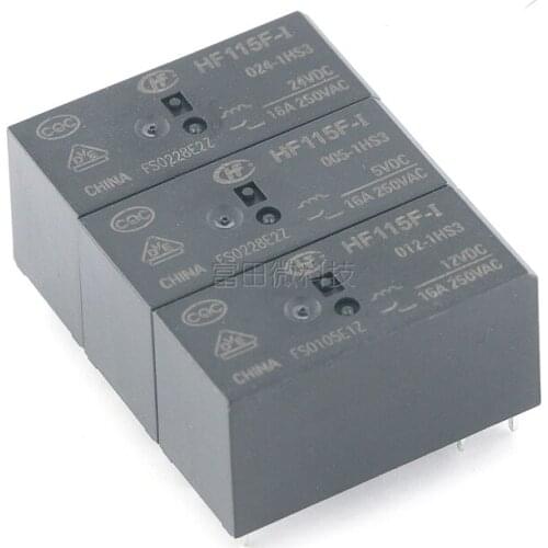2PCS/lot Relay HF115F-I JQX-115F-I-005-1HS3 JQX-115F-I-012-1HS3 JQX-115F-I-024-1HS3 6PIN 16A