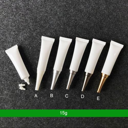 300pcs 15g 15ml Plastic Soft Tube Empty Cosmetic Packaging Eyeshadow Eyeliner Eye Serum Cream Tubes Sample Medicine Containers