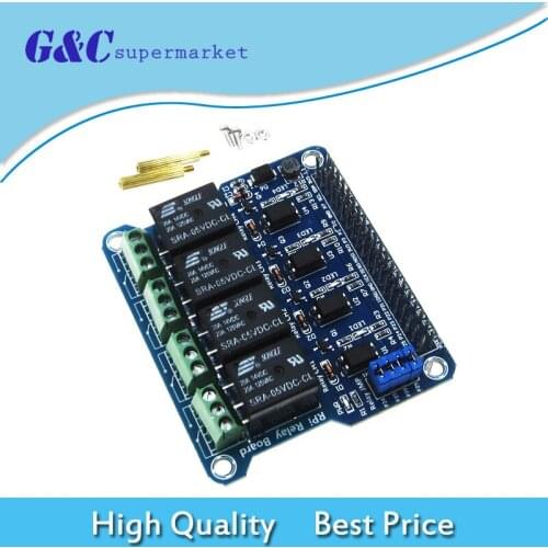 4Channel Relay Expansion Board 250V AC/5A for RPi Raspberry Pi A+/B+/2B/3B diy electronics