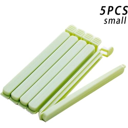 5Pcs Food Bag Clips Househould Food Snack Storage Sealing Bag Clips Sealer Clamp Kitchen Tool D1