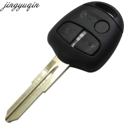 Jingyuqin 30pcs/lot 2/3 Buttons Remote Key Shell For Mitsubishi Lancer EVO Colt Outlander Mirage Uncut Fob Car Cover Case
