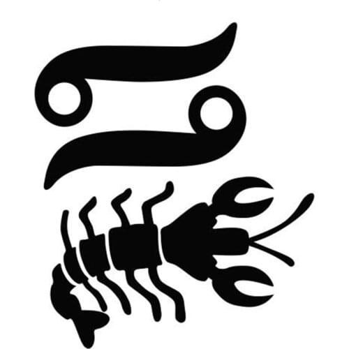 CS-10492# Cancer Zodiac Sign (2) Vinyl Decal Car Sticker Waterproof Auto Decors on Truck Bumper Rear Window