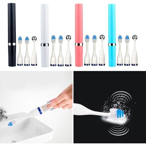 Effectively Sonic Tooth Brush Removes More Plaque IPX7 w/ 3 Heads for Adults