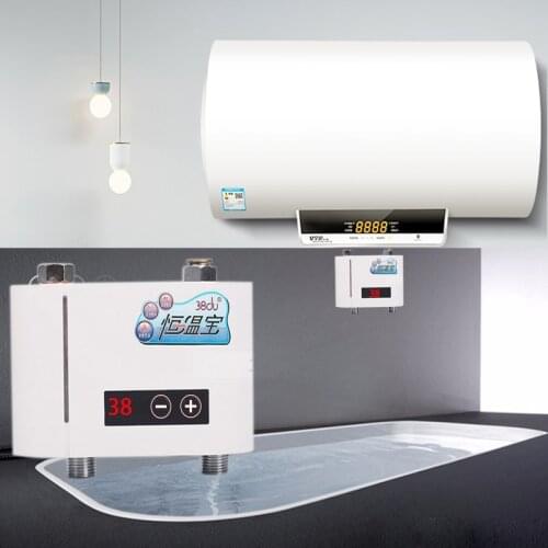 JMKWS Storage Electric Water Heater Smart Shower Mixer Valve Digital display Touch Auto Thermostatic Mixing Faucet Water Flow 15