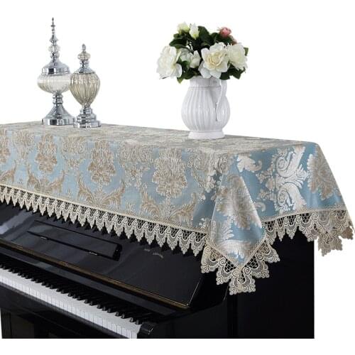European style embroidered lace piano towel home wedding decoration textile Half cover general size Elegant piano towels