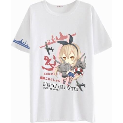 2018 Summer Anime collectiont T-shirt casual Short sleeve round neck printed cute T-shirt cosplay collection T-shirt Student