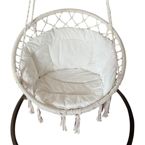 Macrame Cushion Sofa Pads with Tassels for Hanging Hammock Chair Swing Seat Pads Yoga Cushions