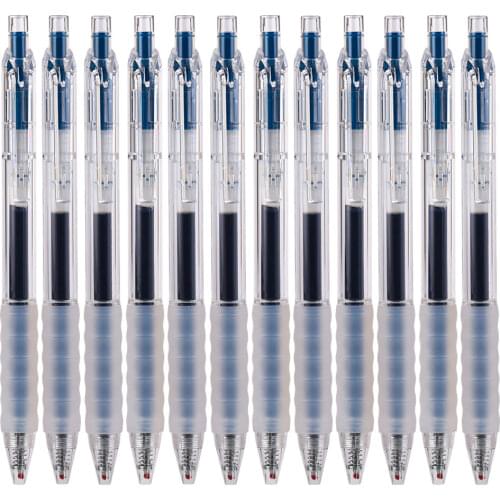 AIHAO X1 Transparent Gel Ink Pens 0.5mm Fine Point Rollerball Pens Original Box