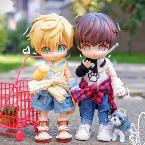 OB11 Clothes Fashion Shirt Pants Jeans Suit for Obisu 11,molly, Gsc,body9,1/12 BJD Clothes Doll Accessories Toys Apparel