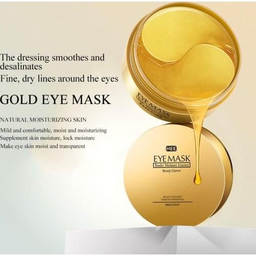 New 60pcs Gold Collagen Eye Mask Essence Remove Dark Circles Whitening Firming Sleep Mask Moisturizing Patches Eyes Skin Care