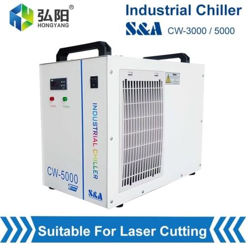 CW3000 CW5000 CW5200 Teyu Water Chiller Cools 60w 80w 100w 130w Laser Tube Temperature Controller For CO2 Laser Welding Machine