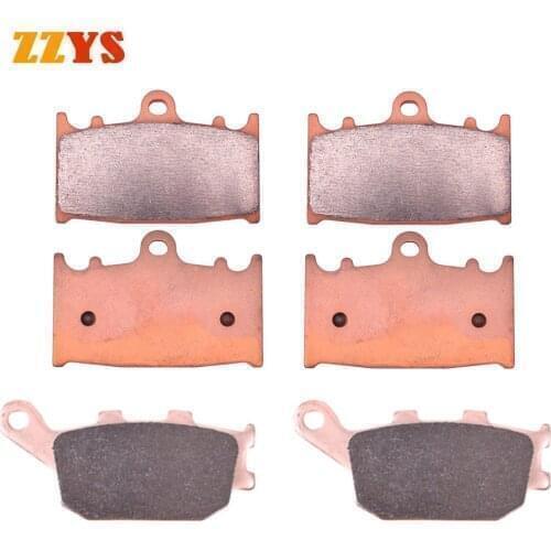 650CC Motorcycle Front Rear Brake Pads For KAWASAKI KLZ1000 KLZ1000A Versys KLZ 1000 For SUZUKI GSF650 Naked Bandit ABS GSF 650