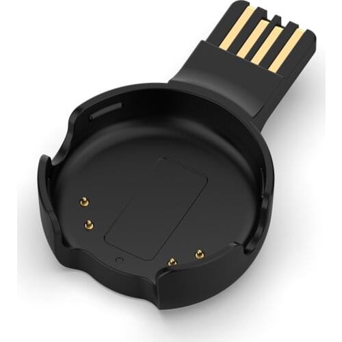 Replacement USB Charger Portable Charging Dock Station Cradle Compatible with Polar Verity Sense Armbands Black