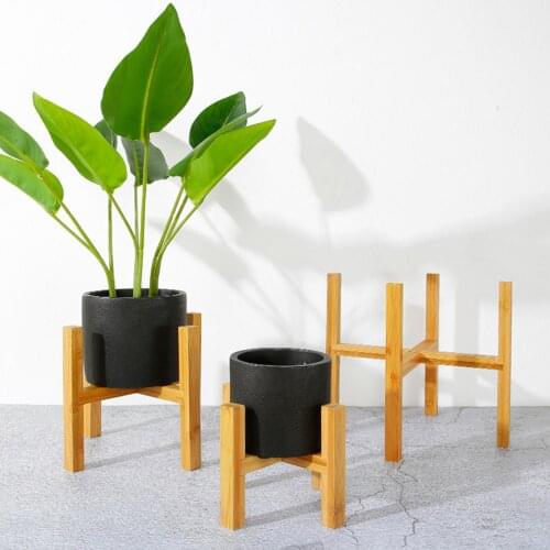Wood Planter Pot Trays Flower Pot Rack Strong Free Standing Bonsai Holder Home Garden Indoor Display Plant Stand Shelf Hot Sale