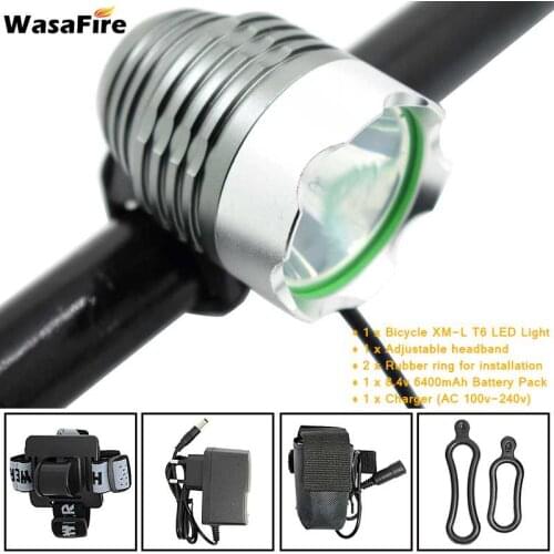 XML T6 LED Bike Lights 3 Modes Mountain Bicycle Front Light Headlight 18650 Battery Night Riding Cycling Head Lamp luz bicicleta