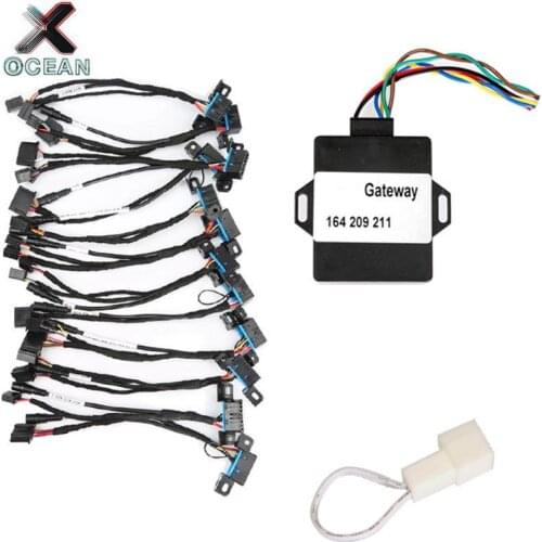 High Quality Test Cable 12pcs for Mercedes Test Cable for Benz Gateway 164 209 211 Works With VVDI MB BGA TOOL