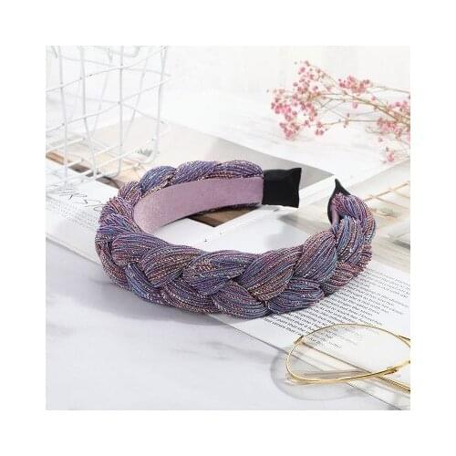 2020 New Creative Twist Braid Headband Fashion Wild Fabric Lady Hairband Twisted Knotted Hair Accessories