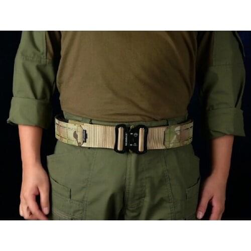 2 inch Laser Cutting Quick Release Buckle MOLLE Tactical Belt Outer & Inner Belt
