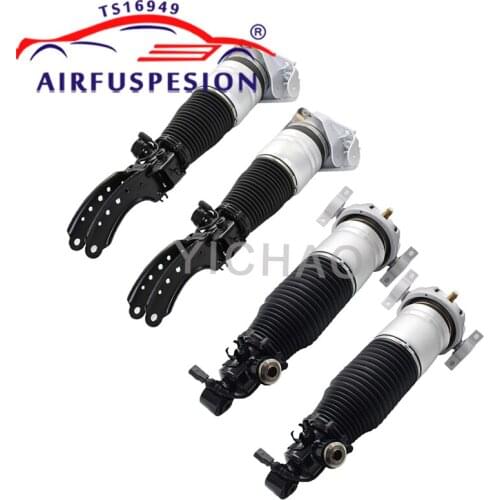 4PCS For VW Touareg Prosche Cayenne Audi Q7 Front+Rear Air Suspension Shock 2002-2010 7P6616039N 7L8616040D 7L6616039 4L0616019