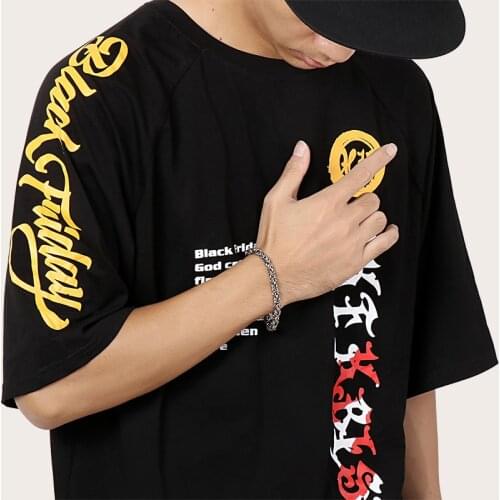 8.46'' 6mm Cool XAMS gIFTS Holiday Gifts Black stainless steel handmad Link Chain bracelet Choose Hip-Hop Boys Jewelry