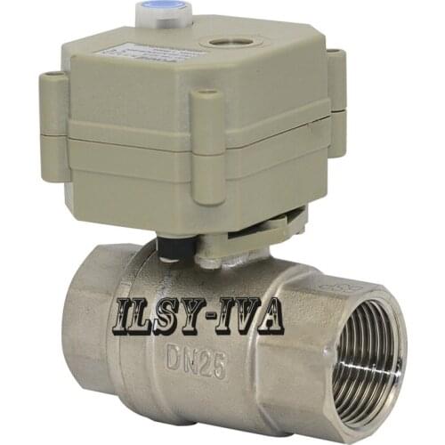 AC110V~230V DN25 2 way electric ball valve,Stainless steel CR2-02,CR5-02 Motorized Ball Valve