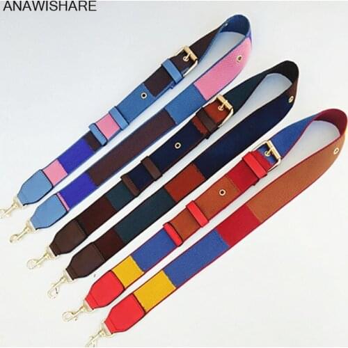 ANAWISHARE Handbags Belt Bag Strap Wide Shoulder Bag Strap Replacement Flower Handbag Strap Accessory Bags Parts Adjustable Belt